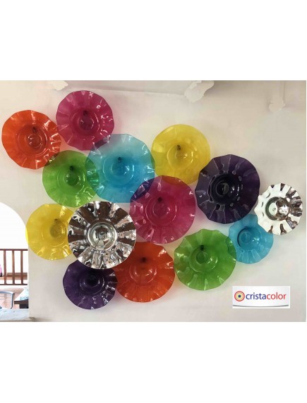 Plato  Pared MEGA Aguamarina